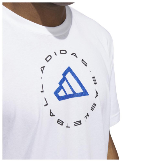 Adidas Ανδρική κοντομάνικη μπλούζα Hoops Emblem Graphic Tee